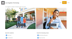 Desktop Screenshot of losangeleshomestay.org